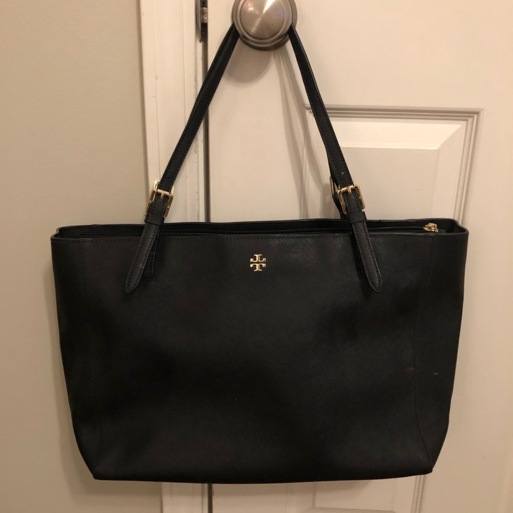 Tory Burch - Black Emerson leather Tote